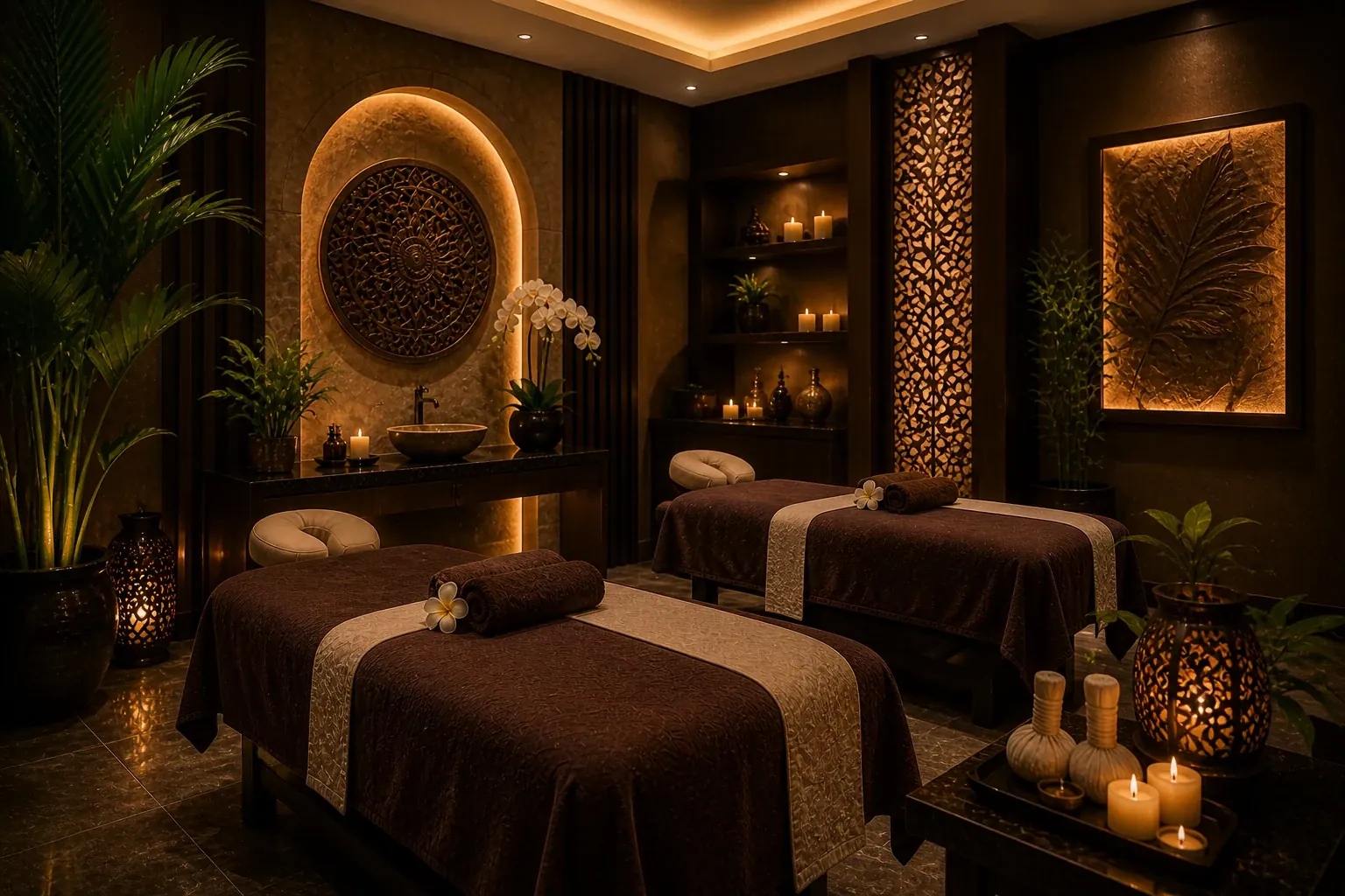 Relaxation area at Plus Star Spa Arjan Dubai