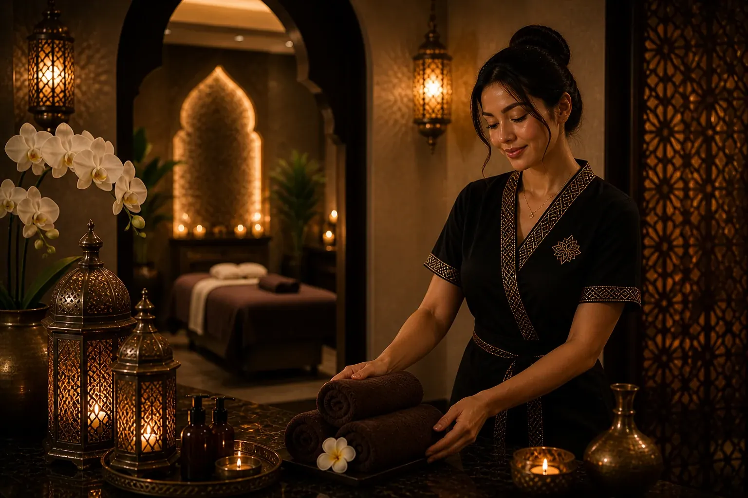 Moroccan bath area at Plus Star Spa Arjan
