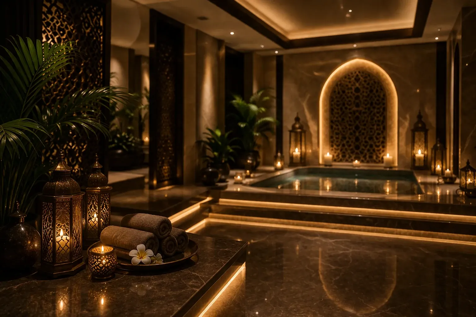 Plus Star Spa private massage room in Arjan