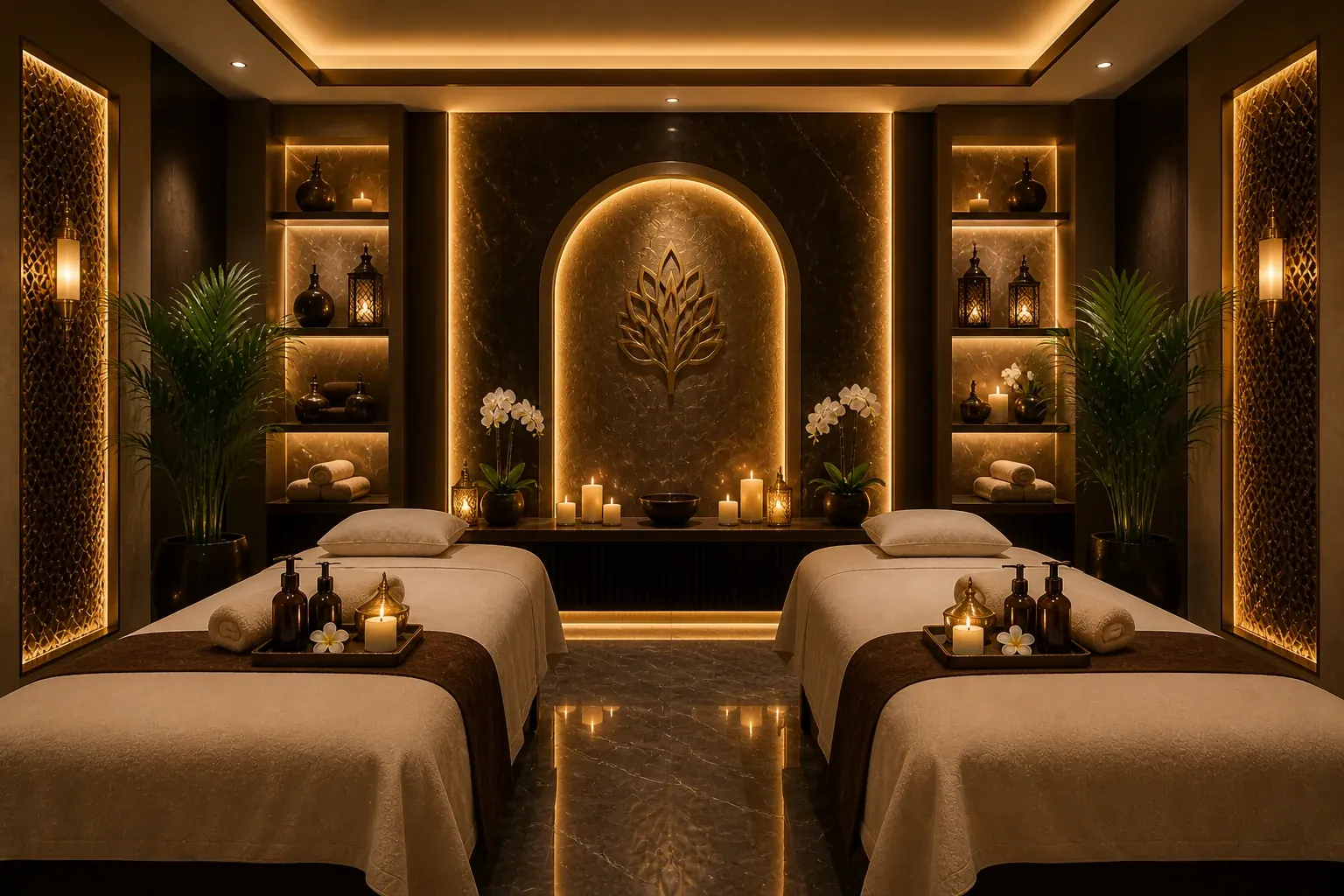 Plus Star Spa private massage room